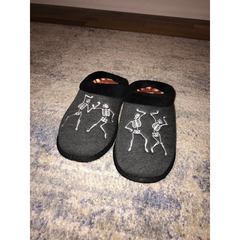 Target dancing skeleton dearfoam slippers
